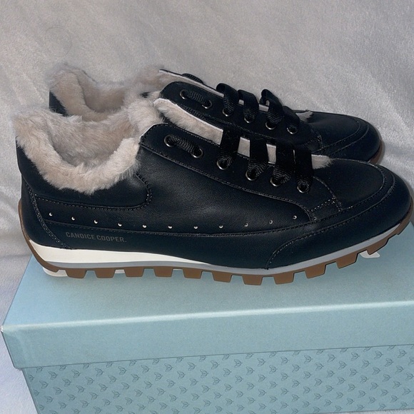 NWT Candice Cooper Runlo Genuine Shearling Lined Sneaker - Picture 10 of 15